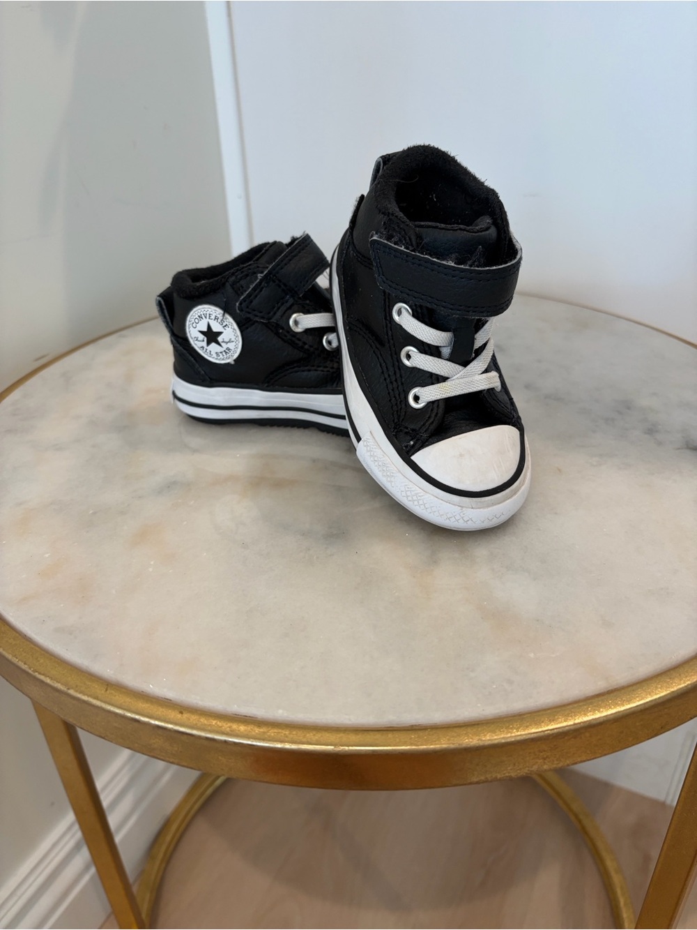 Converse Kids Black and White High-Top Sneakers
